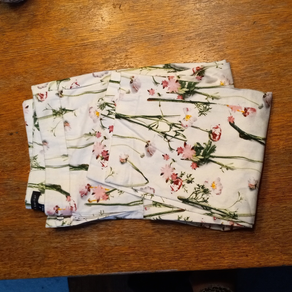 Willi Smith Spring Summer Flower Pants Sz 6